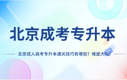 北京成人高考专升本