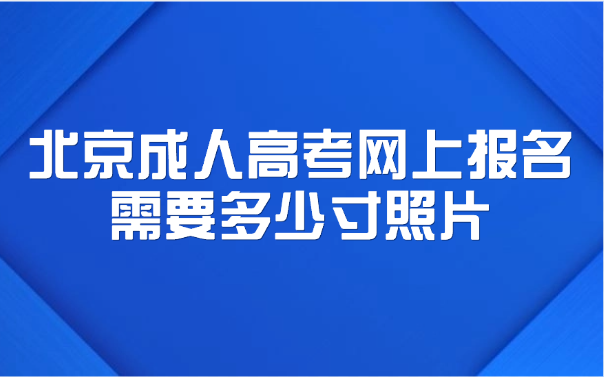 北京成人高考网上报名