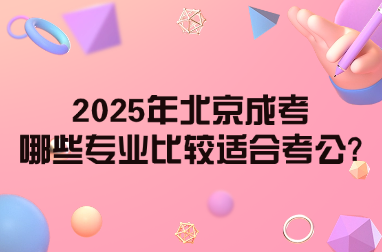 image2025年北京成考哪些专业比较适合考公?