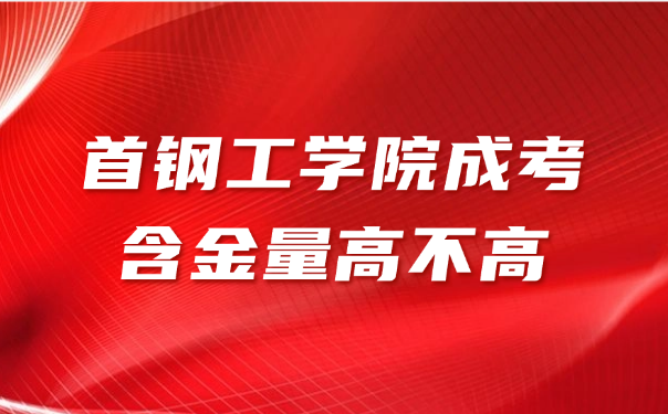 首钢工学院成考